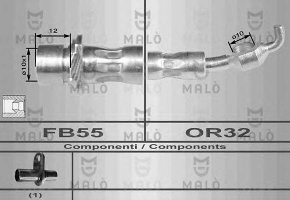 MALO 8961 Гальмівний шланг