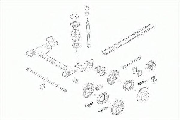 SACHS OPELASTRARS013 Рульове управління; Підвіска колеса