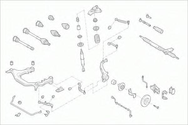 SACHS VWPASSAFS037 Рульове управління; Підвіска колеса