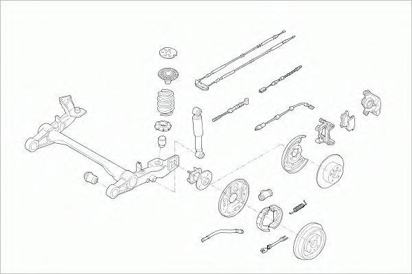 SACHS OPELASTRARS025 Рульове управління; Підвіска колеса