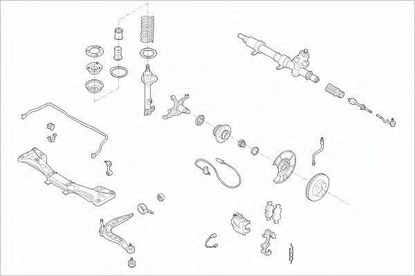 SACHS BMW3CABFS004 Рульове управління; Підвіска колеса