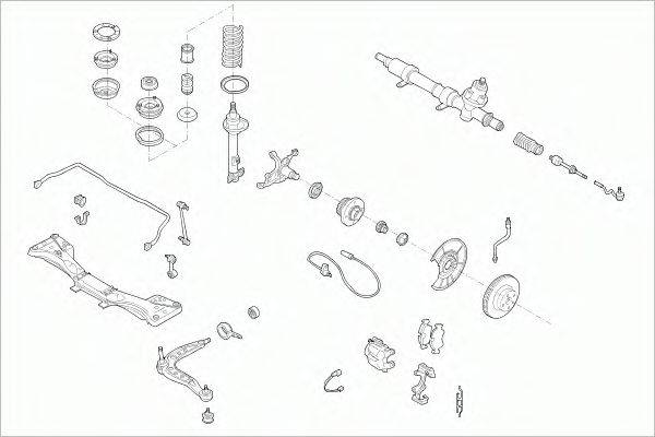 SACHS BMW3FS006 Рульове управління; Підвіска колеса