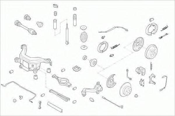 SACHS BMW3COURS003 Рульове управління; Підвіска колеса