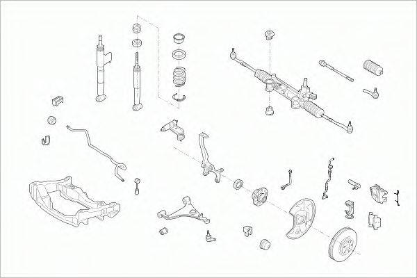 SACHS MERCEEKLAFS003 Рульове управління; Підвіска колеса