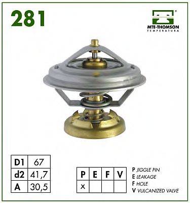 MTE-THOMSON 28185 Термостат, охолоджуюча рідина