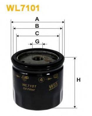 WIX FILTERS WL7101 Масляний фільтр