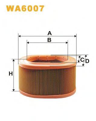 WIX FILTERS WA6007 Повітряний фільтр