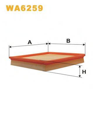 WIX FILTERS WA6259 Повітряний фільтр