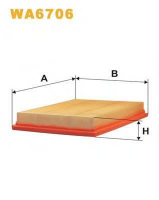 WIX FILTERS WA6706 Повітряний фільтр