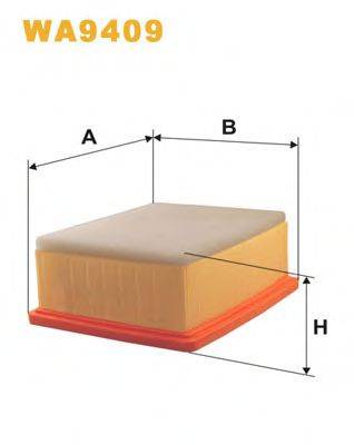 WIX FILTERS WA9409 Повітряний фільтр