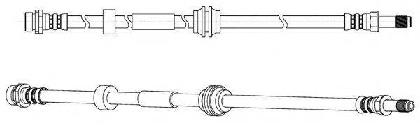 CEF 512596 Гальмівний шланг