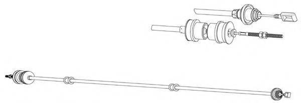 CEF CT01166 Трос, управління зчепленням