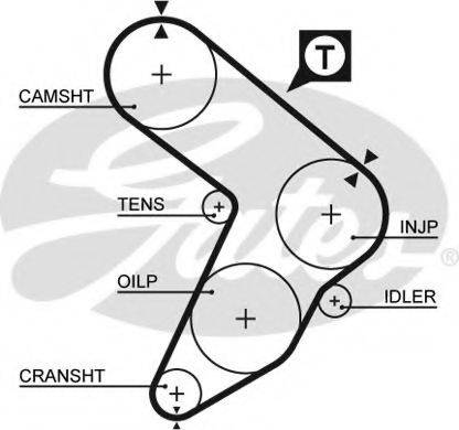 GATES 5032 Ремінь ГРМ