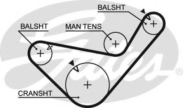 GATES 5456XS Ремінь ГРМ