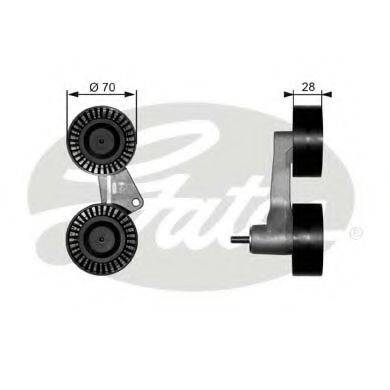 GATES T38063 Натяжний ролик, полікліновий ремінь