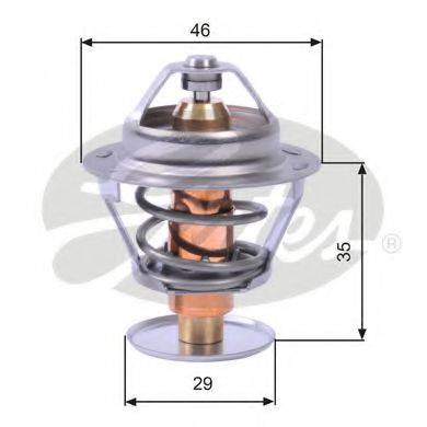 GATES TH10489G1 Термостат, охолоджуюча рідина