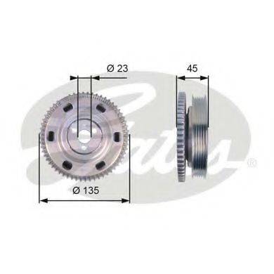 GATES TVD1069 Ремінний шків, колінчастий вал