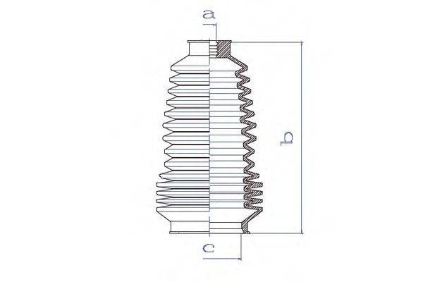 DA SILVA K5155 Пильовик, рульове управління