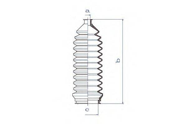 DA SILVA K5195 Пильовик, рульове управління