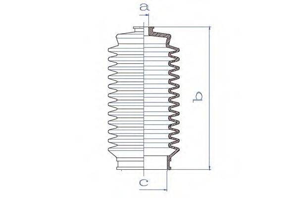 DA SILVA K5202 Пильовик, рульове управління