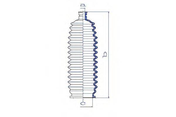 DA SILVA K5255 Пильовик, рульове управління