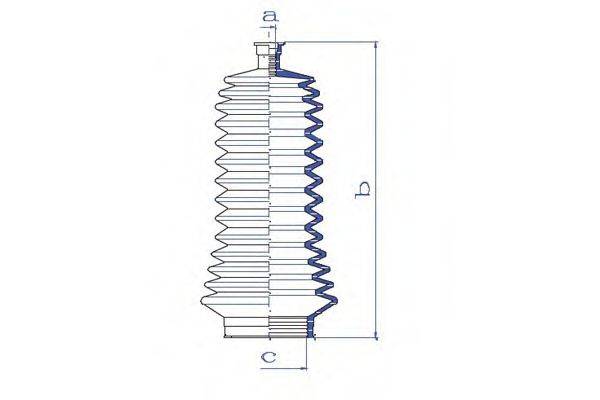 DA SILVA K5280 Пильовик, рульове управління