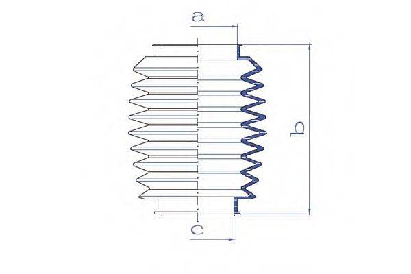 DA SILVA K5283 Пильовик, рульове управління