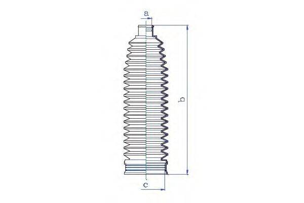 DA SILVA K5348 Пильовик, рульове управління