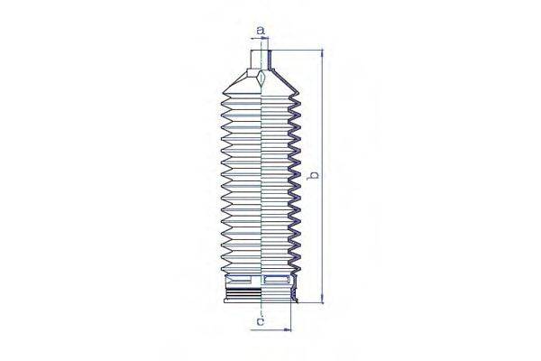 DA SILVA K5379 Пильовик, рульове управління