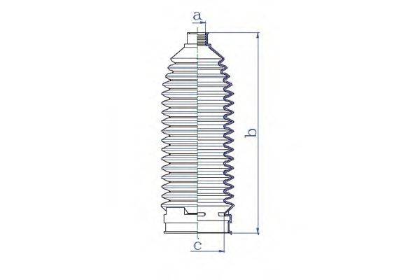 DA SILVA K5563 Пильовик, рульове управління