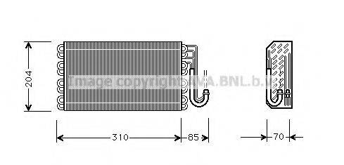 PRASCO BWV025 Випарник, кондиціонер