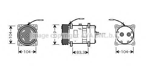 PRASCO CNK176 Компресор, кондиціонер