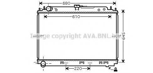 PRASCO DN2296 Радіатор, охолодження двигуна