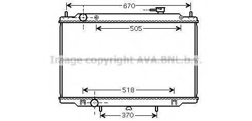 PRASCO DN2302 Радіатор, охолодження двигуна