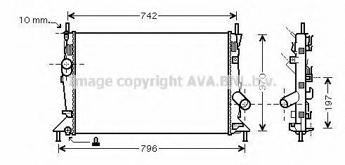 PRASCO FDA2370 Радіатор, охолодження двигуна