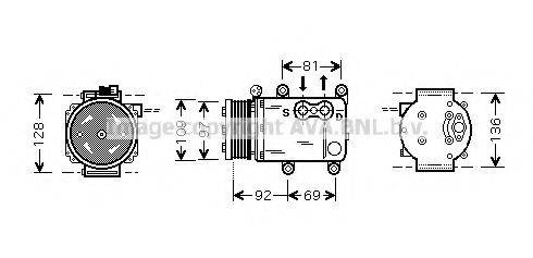 PRASCO FDK419 Компресор, кондиціонер