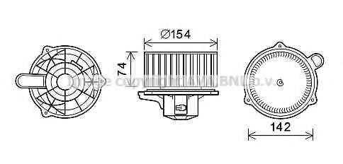 PRASCO HY8349 Електродвигун, вентиляція салону