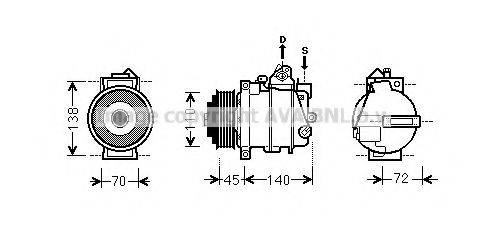 PRASCO MSK561 Компресор, кондиціонер