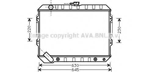 PRASCO MTA2089 Радіатор, охолодження двигуна