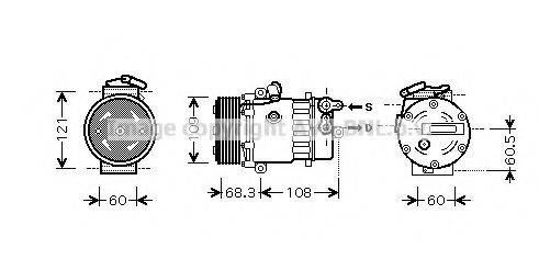 PRASCO OLK466 Компресор, кондиціонер