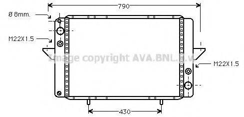 PRASCO RT2060 Радіатор, охолодження двигуна