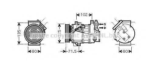 PRASCO RTK393 Компресор, кондиціонер