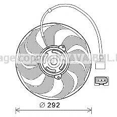 PRASCO VW7533 Вентилятор, охолодження двигуна