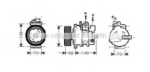 PRASCO AIK269 Компресор, кондиціонер