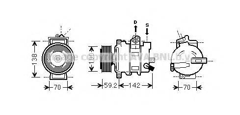 PRASCO AIK337 Компресор, кондиціонер