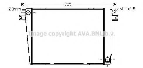 PRASCO BW2241 Радіатор, охолодження двигуна