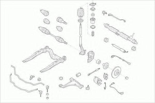 LEMFORDER OPELASTRAFL031 Рульове управління; Підвіска колеса