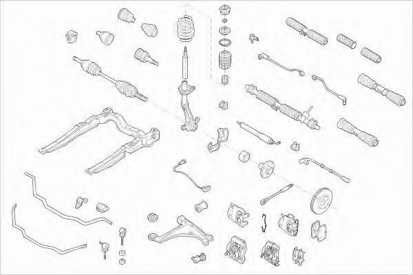 LEMFORDER OPELVECTRFL018 Рульове управління; Підвіска колеса