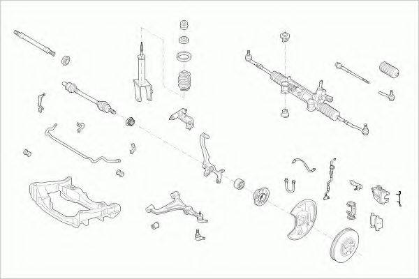 LEMFORDER MERCEEKLAFL003 Рульове управління; Підвіска колеса