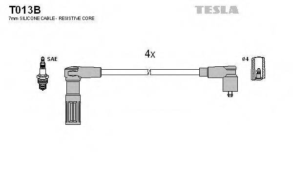 TESLA T013B Комплект дротів запалювання